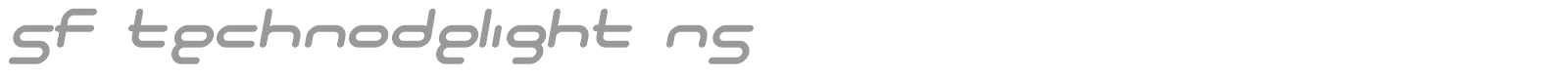 SF Technodelight font preview